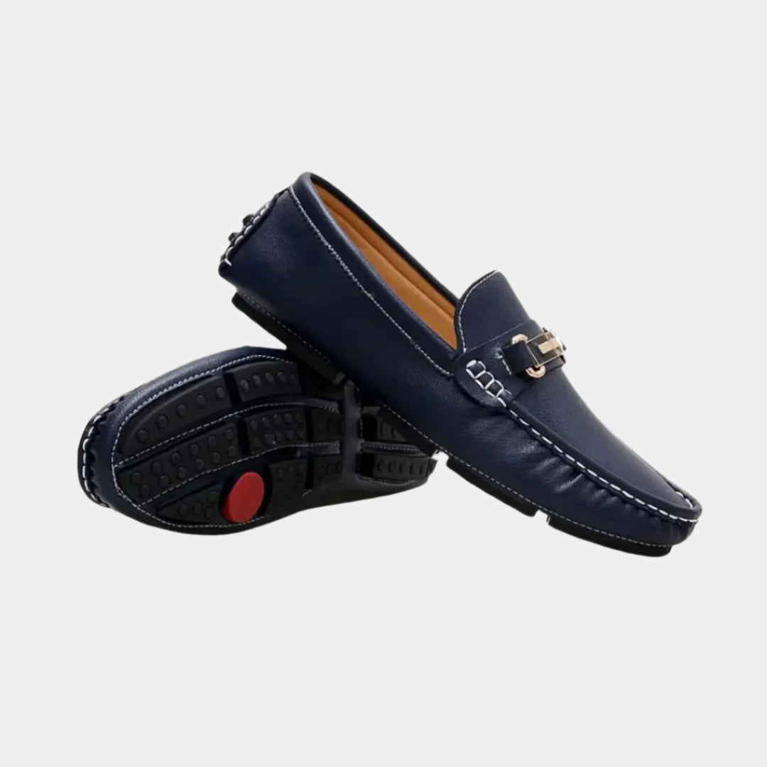 Elegante Loafer aus Vollnarbenleder