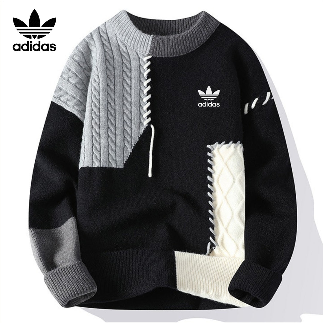 Lässiger Patchwork-Pullover | AUSVERKAUFSPREIS