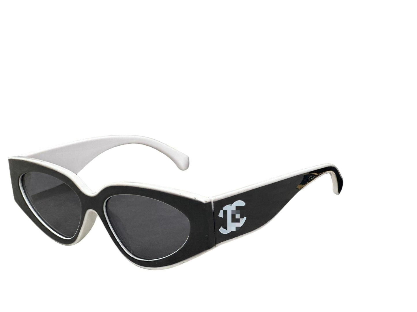 Rechteckige Acetat-Sonnenbrille