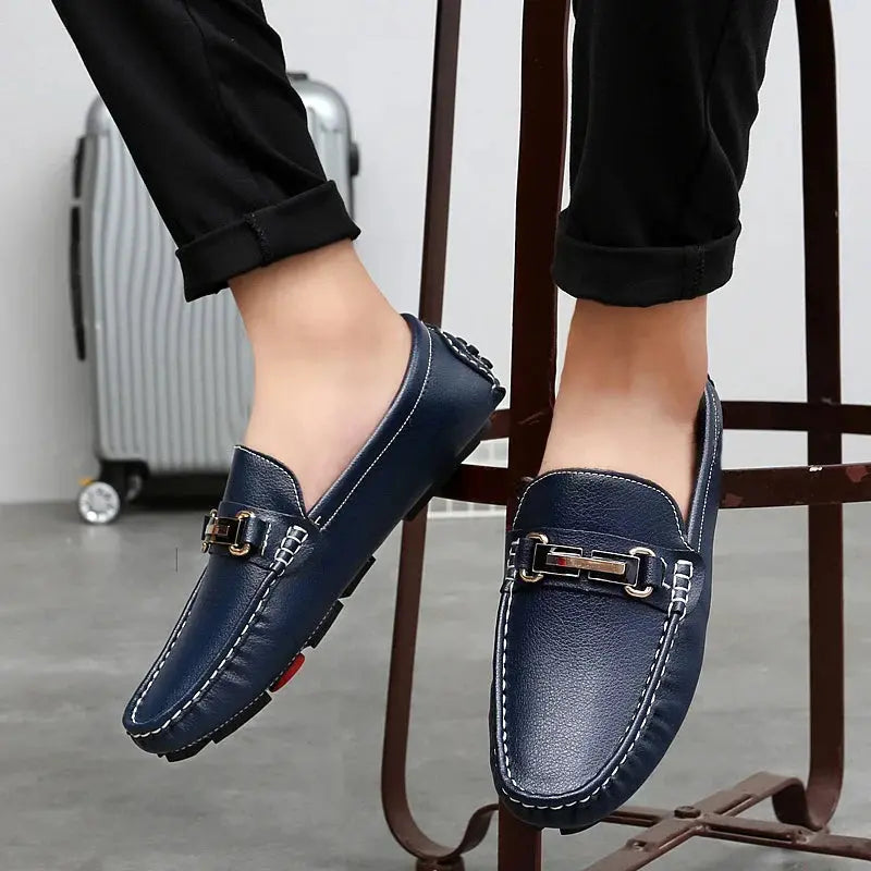 Elegante Loafer aus Vollnarbenleder