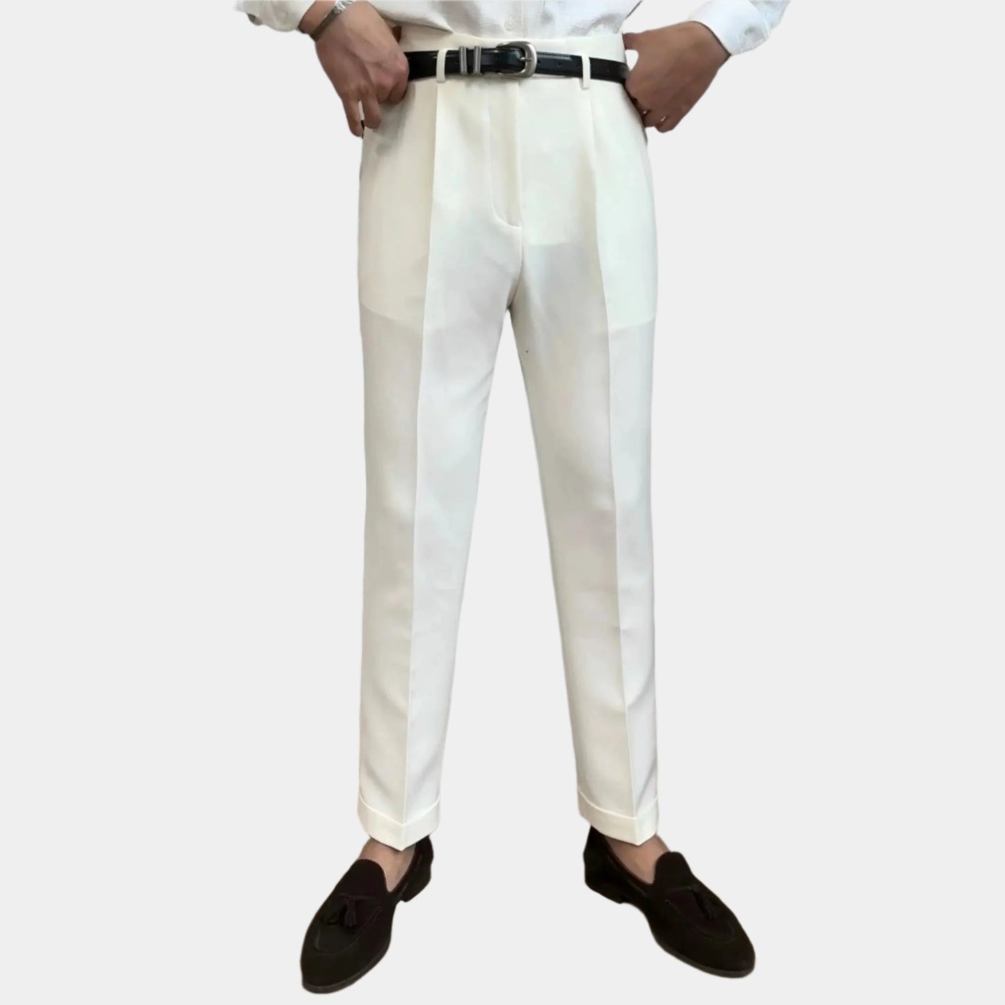 Klassische Hose Astoria mit Gürtel