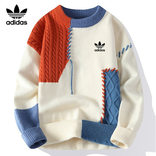 Lässiger Patchwork-Pullover | AUSVERKAUFSPREIS