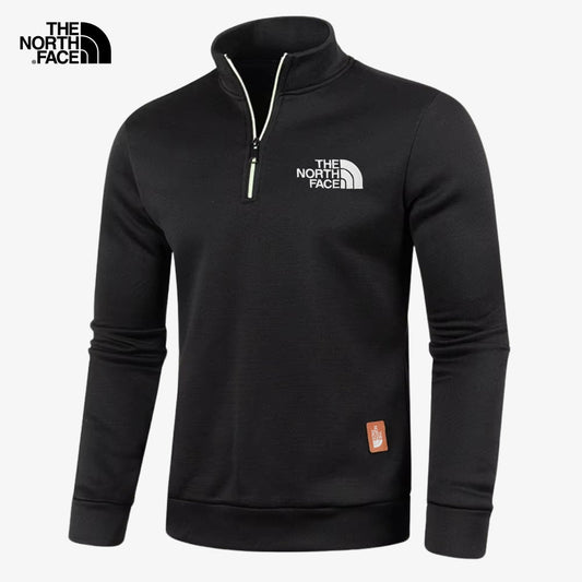 Entspannter Pullover mit halbem Reißverschluss – AUSVERKAUF