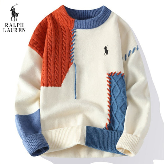 RL® Lässiger Patchwork-Pullover – ABVERKAUFSPREIS 
