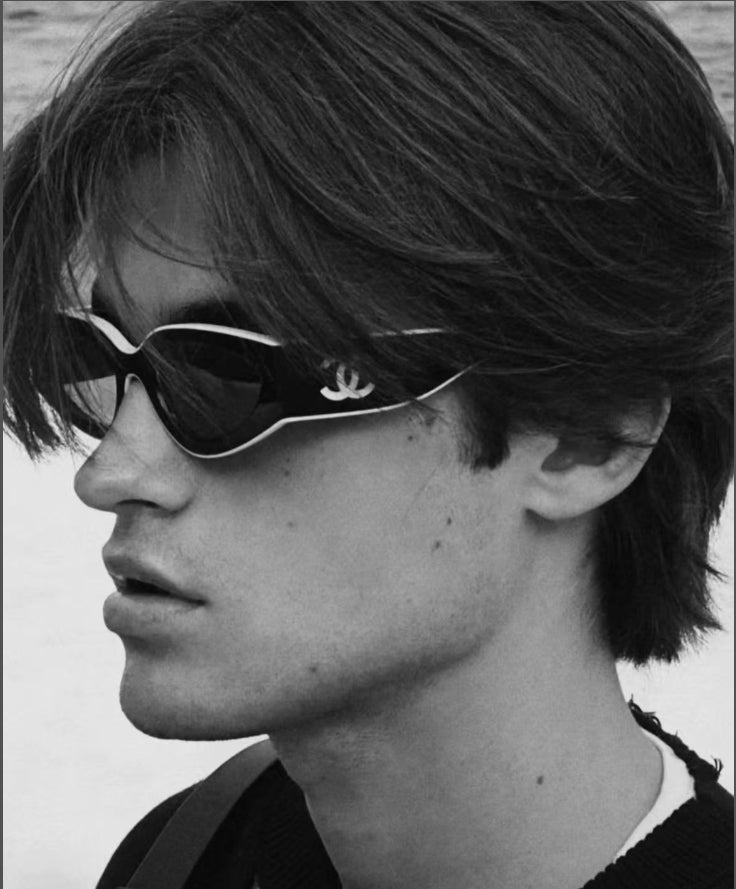 Rechteckige Acetat-Sonnenbrille