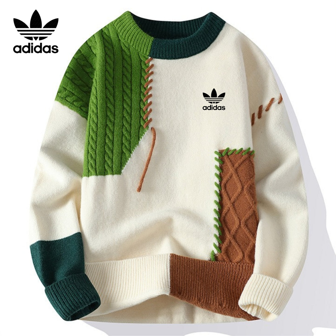 Lässiger Patchwork-Pullover | AUSVERKAUFSPREIS
