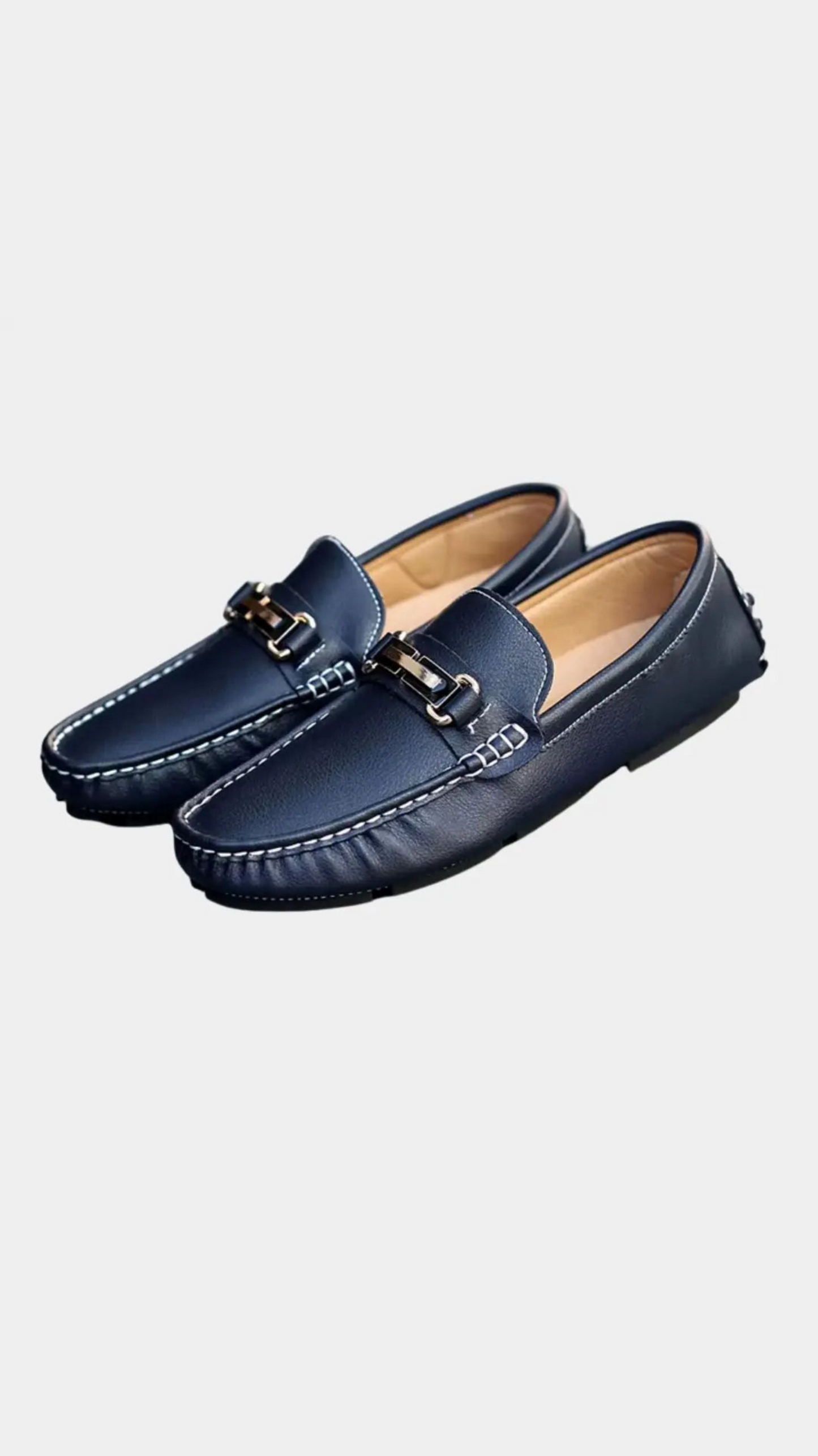 Elegante Loafer aus Vollnarbenleder