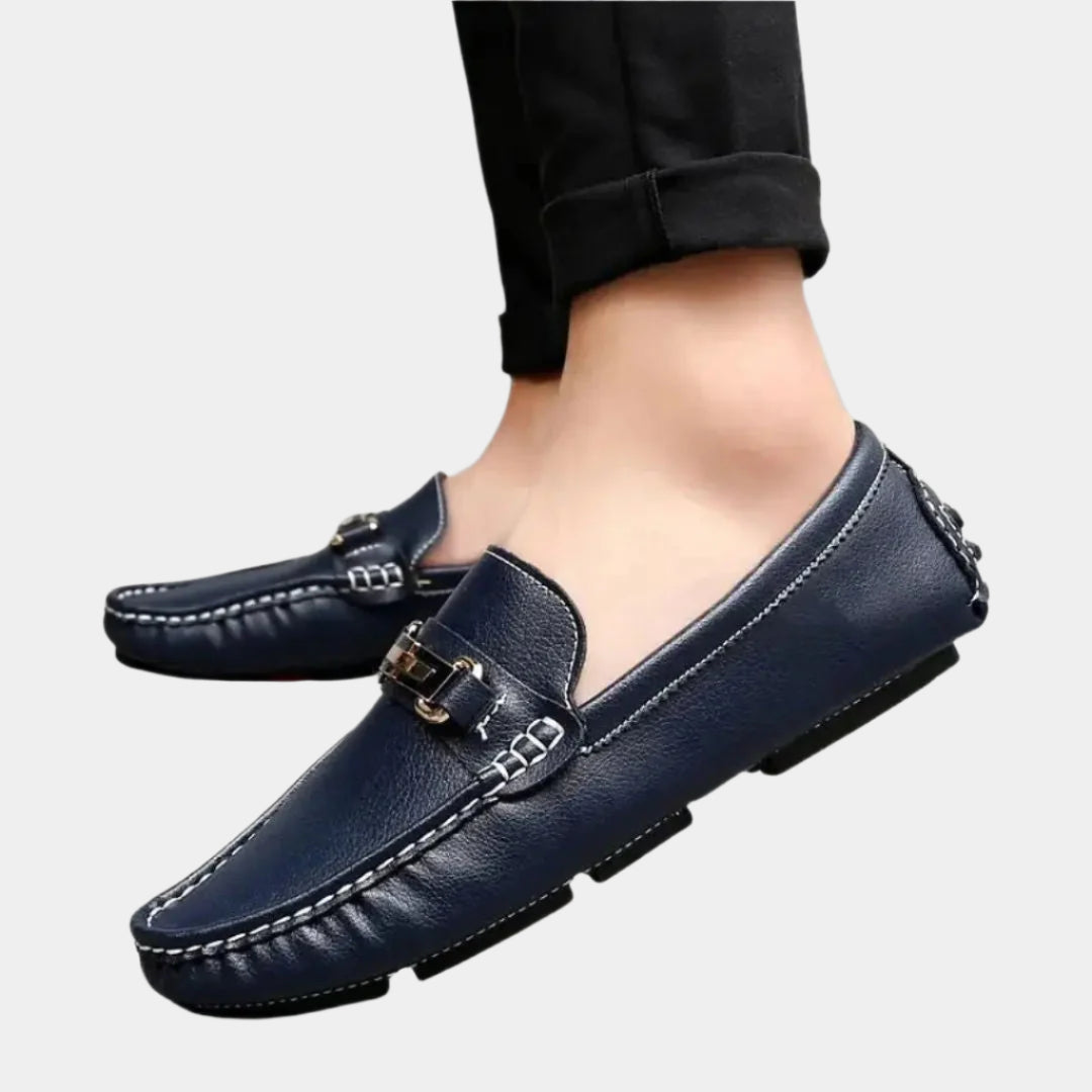 Elegante Loafer aus Vollnarbenleder