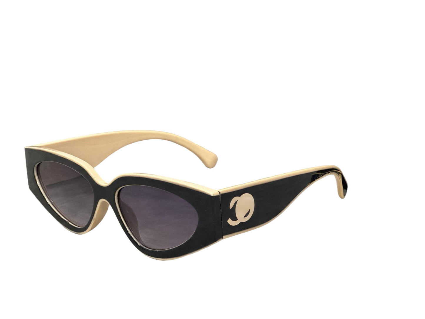 Rechteckige Acetat-Sonnenbrille
