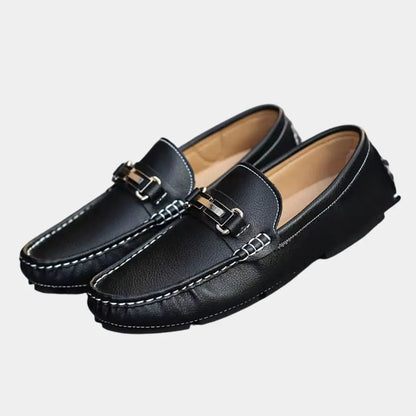 Elegante Loafer aus Vollnarbenleder