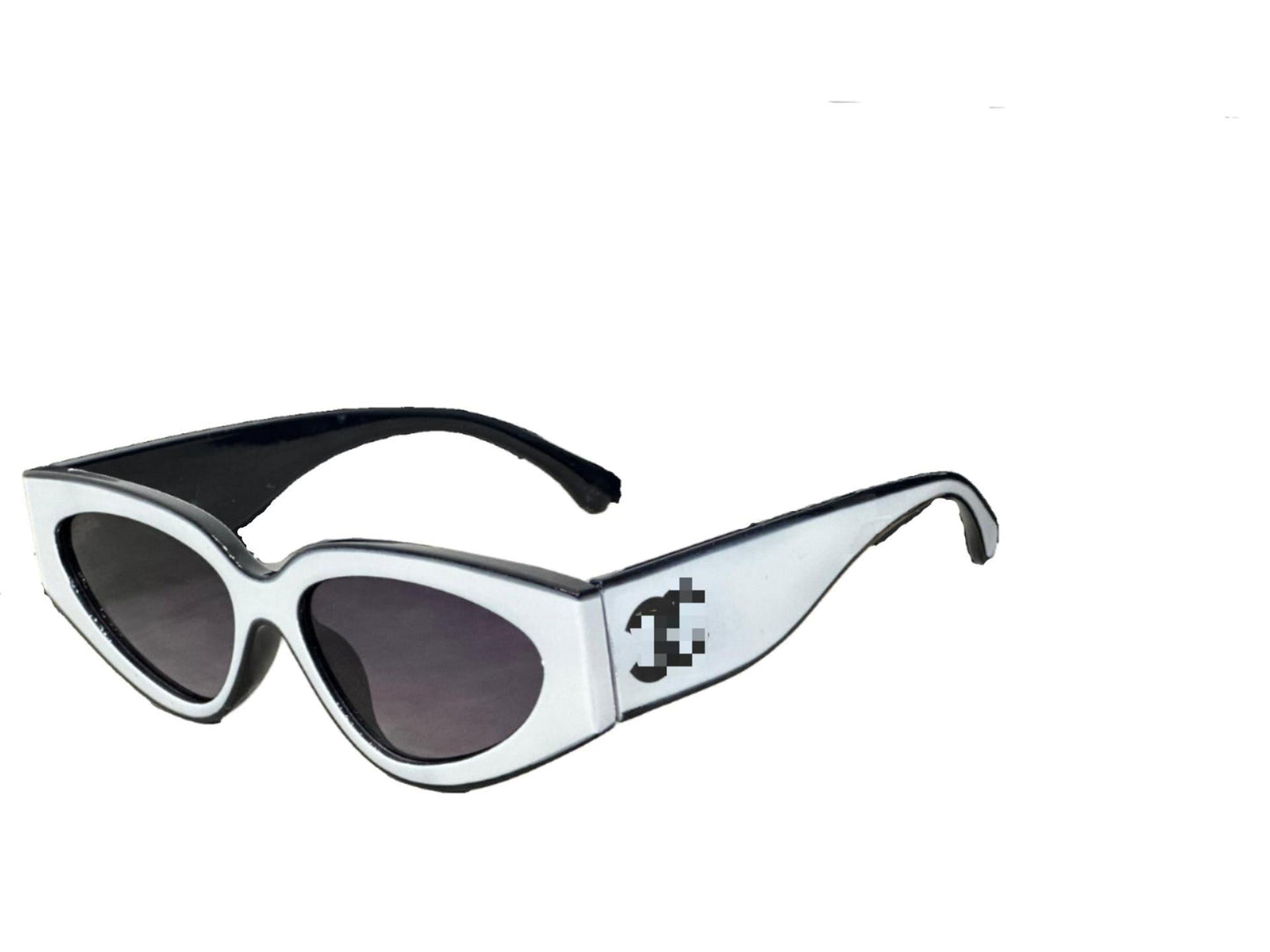 Rechteckige Acetat-Sonnenbrille