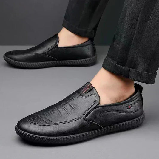 Slip-On-Mokassins aus Leder für Herren