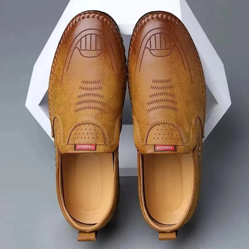Slip-On-Mokassins aus Leder für Herren - [BEGRENZTER VORRAT] 
