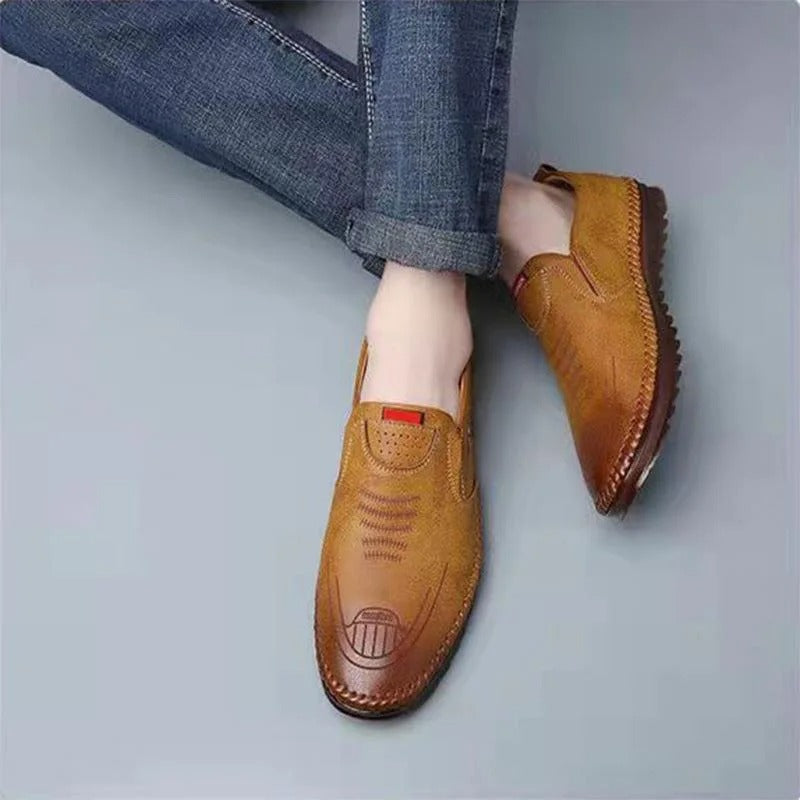 Slip-On-Mokassins aus Leder für Herren - [BEGRENZTER VORRAT] 