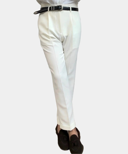 Klassische Hose Astoria mit Gürtel