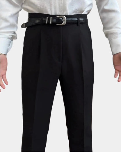 Klassische Hose Astoria mit Gürtel