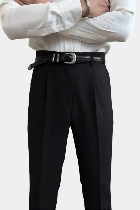 Klassische Hose Astoria mit Gürtel
